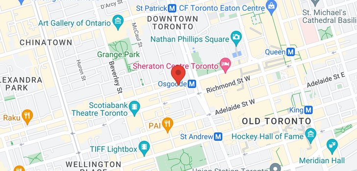 map of #1709 -215 QUEEN ST W
